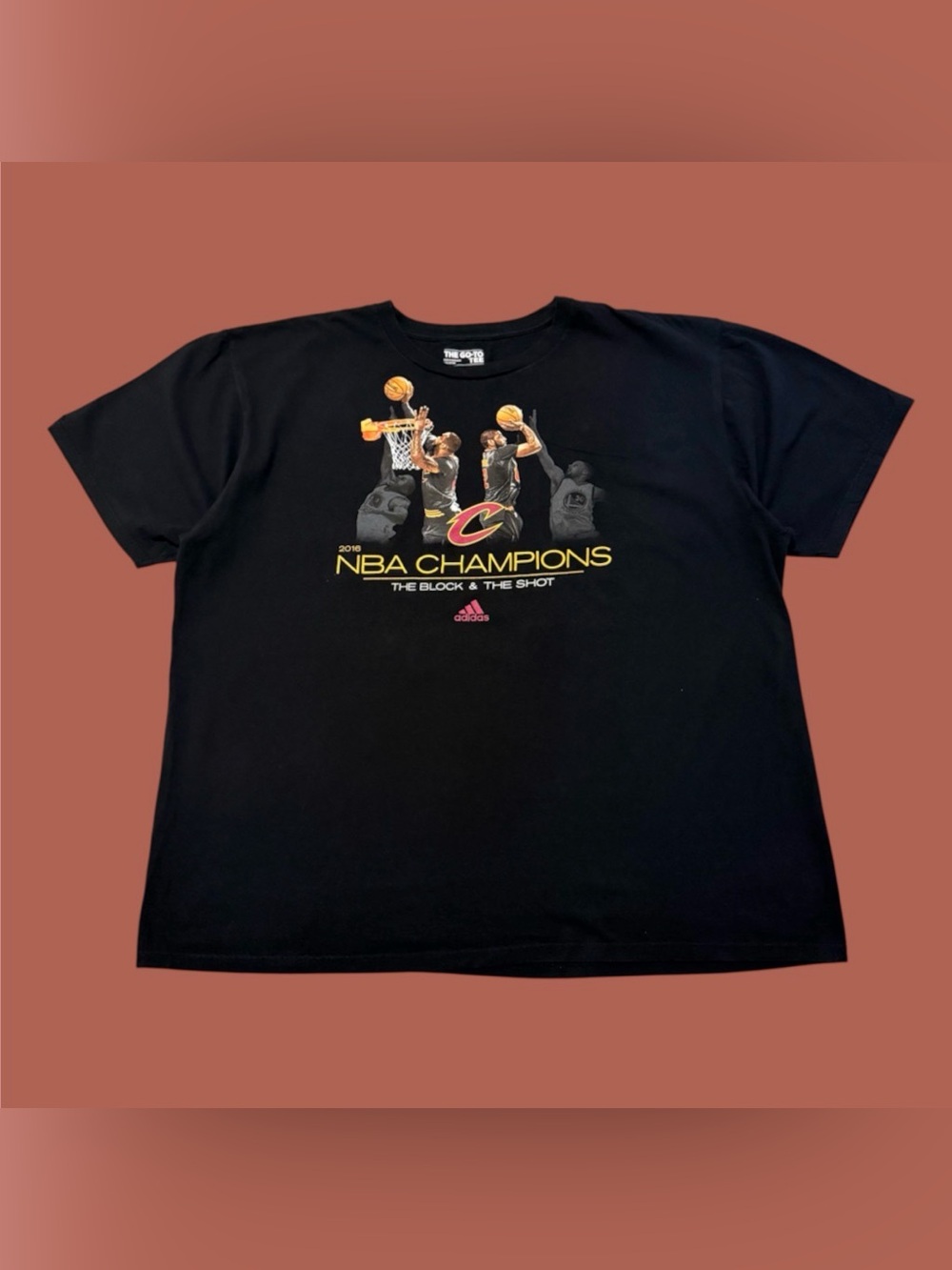 Adidas NBA Cleveland Cavaliers 2016 NBA Champions “The Block & The Shot” Tee